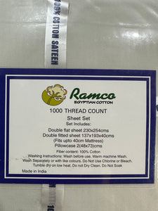 1000 Ramco thread sheet set double silver light high quality cotton