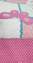 Girls cotton bedspread butterfly