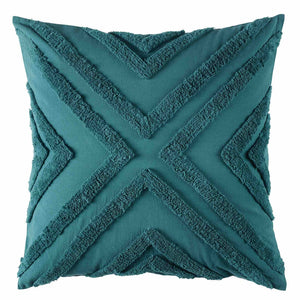 5 piece Bianca teal chenille cotton   Queen Haven Chenille Quilt cover european teal