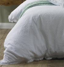 Amalfi white quilt cover set piece set by Bianca 100 % cotton  white king 3 piece