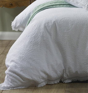 Amalfi white quilt cover by Bianca 100 % cotton  white king 3pcs