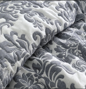 Riviera denim quilt cover set by logan & mason  Queen