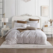 3 piece ChantillyQuilt Cover Queen Set  by Private Bridal white beige