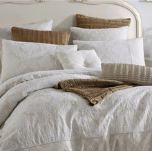 3 piece ChantillyQuilt Cover Queen Set  by Private Bridal white beige