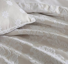 3 piece ChantillyQuilt Cover Queen Set  by Private Bridal white beige