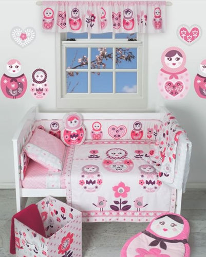 LIVING TEXTILES ADELE 6 PIECE COT SET