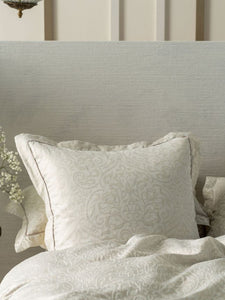 Treviso latte grace by linen house Queen  5 piece set beige  cream