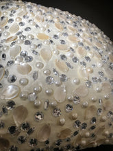 Shells and pearls beaded  cushion