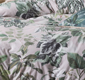 The forestry quilt cover by linen house cotton green botanical queen