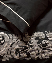 Palazzo cotton quilt cover set by Alex Perry black gold