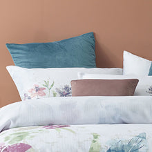 Zaylee quilt cover set By Bianca  3 piece floral summer white king