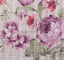 3 piece dahlia bedspread Bianca floral vintage single purple Lilian violet tones