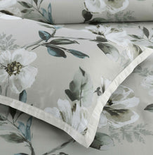 New Bianca quilt cotton sateen cover set queen grey beige floral vintage