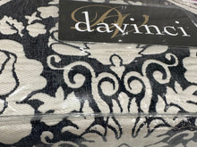 Davinci Coronet ink French damask Navy beige elegant Chenille king Elegant chenille luxury quality