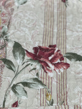 3 piece cotton bedspread pink beige coverlet girl pink vintage provincial floral pretty cotton reversible quilted