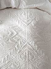 King size Isadora sugar quilt cover set by Linen house bridal off white