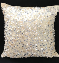 Shells and pearls beaded  cushion