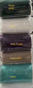 Lightweight coverlet bedspread queen king solid royal elegant dark purple