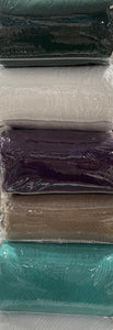 Lightweight coverlet bedspread queen king solid royal elegant dark purple