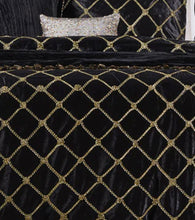 Sale Davinci Julienne black king   Diamond elegant quilt cover black gold velvet glamour quilt cover set