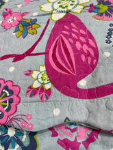 Girl kids single or king single kids bedspread coverlet pink flamingos girl