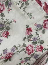3 piece cotton bedspread pink beige coverlet girl pink vintage provincial floral pretty cotton reversible quilted