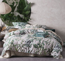 The forestry quilt cover by linen house cotton green botanical queen