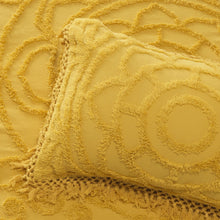 Santorini 3 piece package double /queen mustard yellow cotton chenille