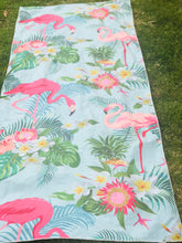 Quick dry versatile towel travel compact sand free tropical flamingo vibrant summer beach towel