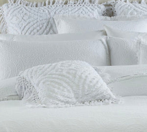 2 piece Verona Bianca cotton bedspread Sale SINGLE king single white