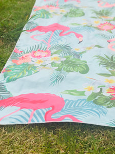 Quick dry versatile towel travel compact sand free tropical flamingo vibrant summer beach towel