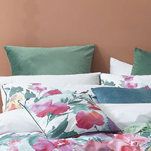 Bianca Indra quilt cover set floral green fuchsia