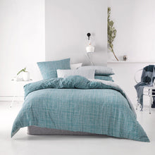 Meiko teal deco by linen house contemporary style double