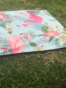 Quick dry versatile towel travel compact sand free tropical flamingo vibrant summer beach towel