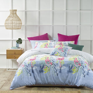 Lagoon by Bianca super king quilt cover set cotton summer vibrant