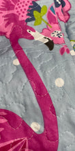 Girl kids single or king single kids bedspread coverlet pink flamingos girl