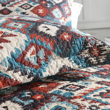 Cotton bedspread coverlet king queen Tibetan brown beige blue orange