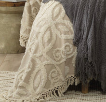 Sheba by Bianca coverlet queen double cotton chenille bedspread beige taupe