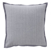 A pair of European pillow covers Bianca grey silver