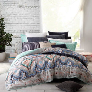 LTD QUILT COVER SET BY LOGAN AND MASON COTTON SATEEN QUEEN