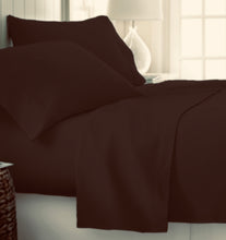 new 4 piece 500 thread count pure cotton sheet set queen soft chocolate brown