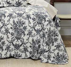 4 piece Ashton by Bianca bedspread elegant black vintage single