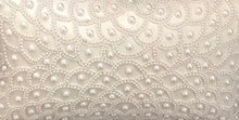 Pearl white hand beaded  cushion