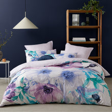 Lovelle lilac by Logan and mason floral blue purple king