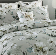 New Bianca quilt cotton sateen cover set queen grey beige floral vintage