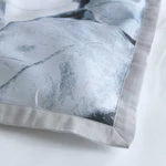 Bianca cotton quilt cover double Scarlett grey silver white quilt cover set floral