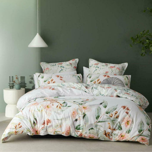 new 3pcs Logan & Mason Platinum AMITY DUSK Floral Pink Quilt Cover Set King