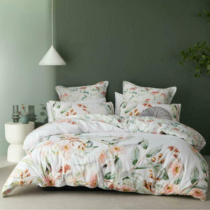 new 3pcs Logan & Mason Platinum AMITY DUSK Floral Pink Quilt Cover Set King