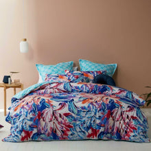 new 3PCS Tiapo Bloom Quilt Cover Set By Logan and Mason Navy floral beige Queen