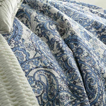 new 3PCS Private Collection Audenza Blue Quilt Cover Set Range Blue white queen